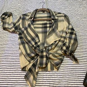 Plaid Blouse